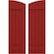 Ekena Millwork Americraft 5-Board (2 Batten) Wood Joined Board-n-Batten Shutters w/Ellipt Top, ARW101BE518X77BRH, PR ARW101BE518X77BRH - alternate 1